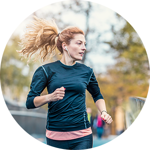 woman running